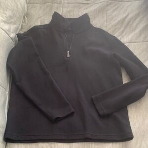 Men's Black Quarter-Zip-Up Sweater